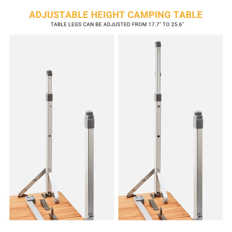 Load image into Gallery viewer, ATEPA BAMBOO 4-Folded Bamboo Table
