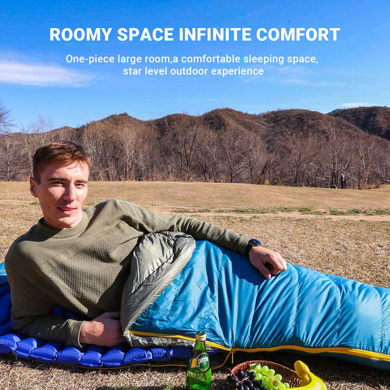 Load image into Gallery viewer, KingCamp FAVOURER 425 Hooded Rectangular Sleeping Bag