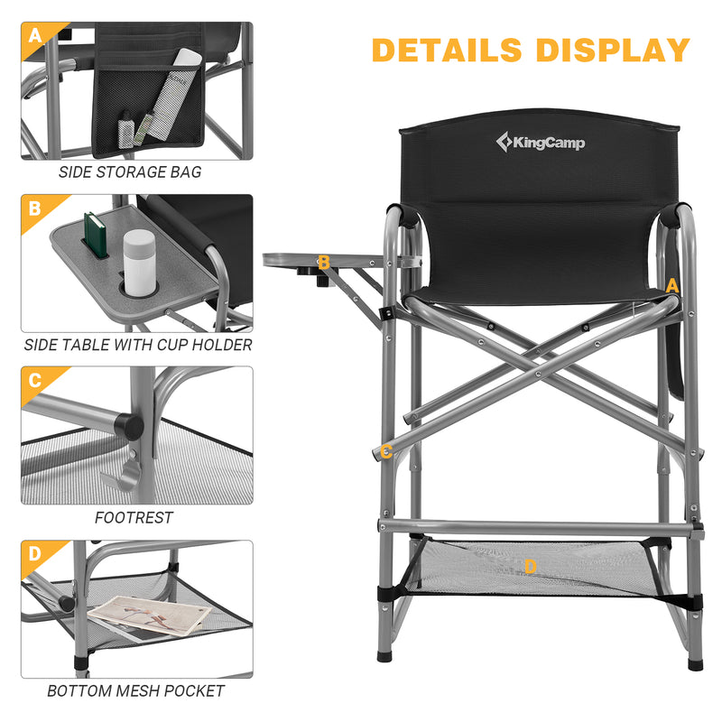 Load image into Gallery viewer, KingCamp Tall Director Chair
