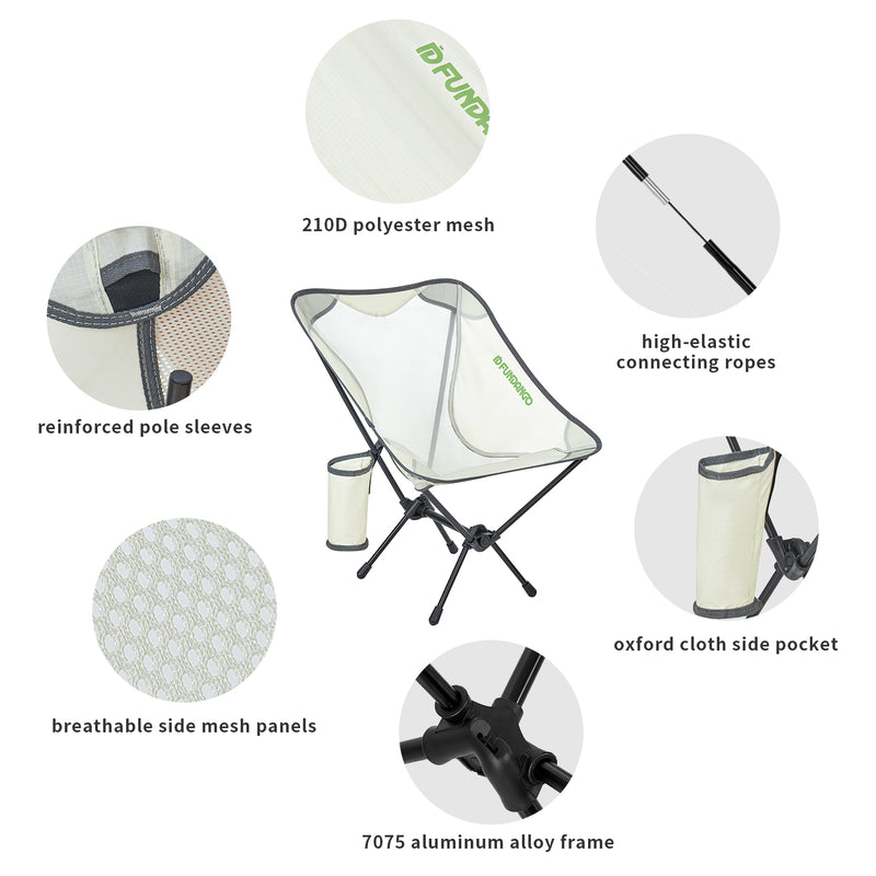 Load image into Gallery viewer, FUNDANGO Ultralight Portable Low-Back Camping Chairs