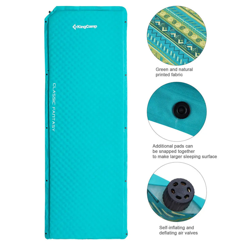 Load image into Gallery viewer, KingCamp CLASSIC FANTASY Self-inflatable Pad