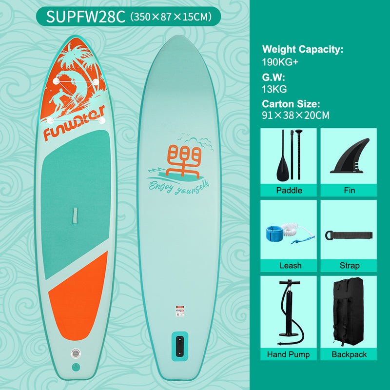 Load image into Gallery viewer, FunWater Inflatable Stand Up Paddle Board SUP Board
