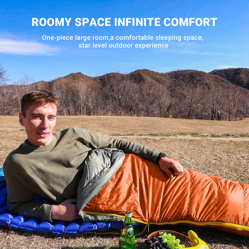 Load image into Gallery viewer, KingCamp FAVOURER 425 Hooded Rectangular Sleeping Bag