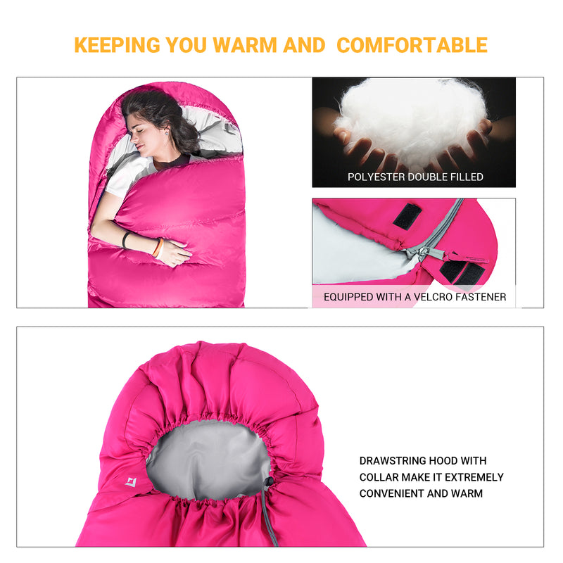 Load image into Gallery viewer, KingCamp Oasis 300 Sleeping Bag-Envelope With Hood