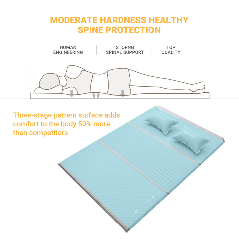 Load image into Gallery viewer, KingCamp Double Self-inflatable Pad