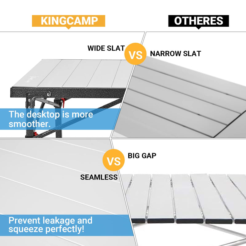 Cargue la imagen en el visor de la galería, KingCamp MARBLE PLUS Folding Table Aluminum Camping Table