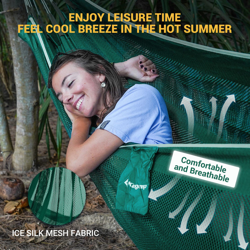 Cargue la imagen en el visor de la galería, KingCamp POCAHONTAS Hammock Versatile Double Hammock with Dismantling Wooden Sticks