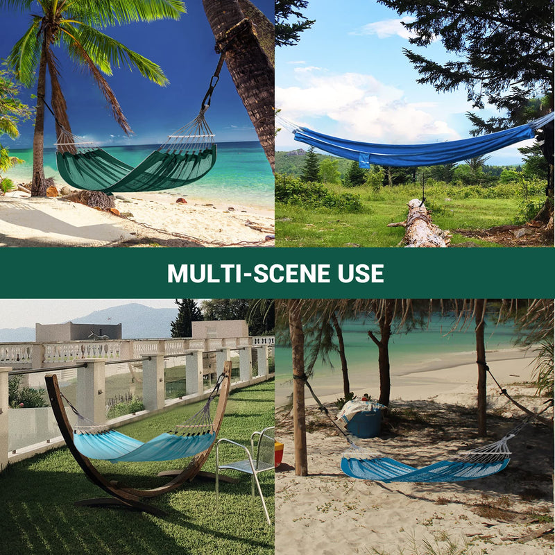 Cargue la imagen en el visor de la galería, KingCamp POCAHONTAS Hammock Versatile Double Hammock with Dismantling Wooden Sticks