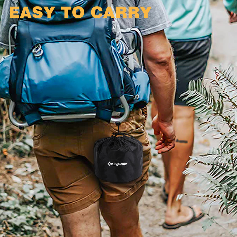 Cargue la imagen en el visor de la galería, KingCamp Climber III Hard-anodized Aluminum Cookware Set