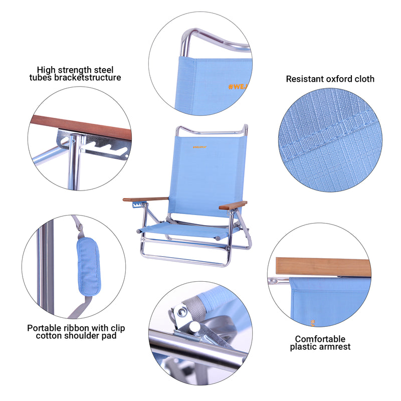 Load image into Gallery viewer, WEJOY Adjustable Beach Chair