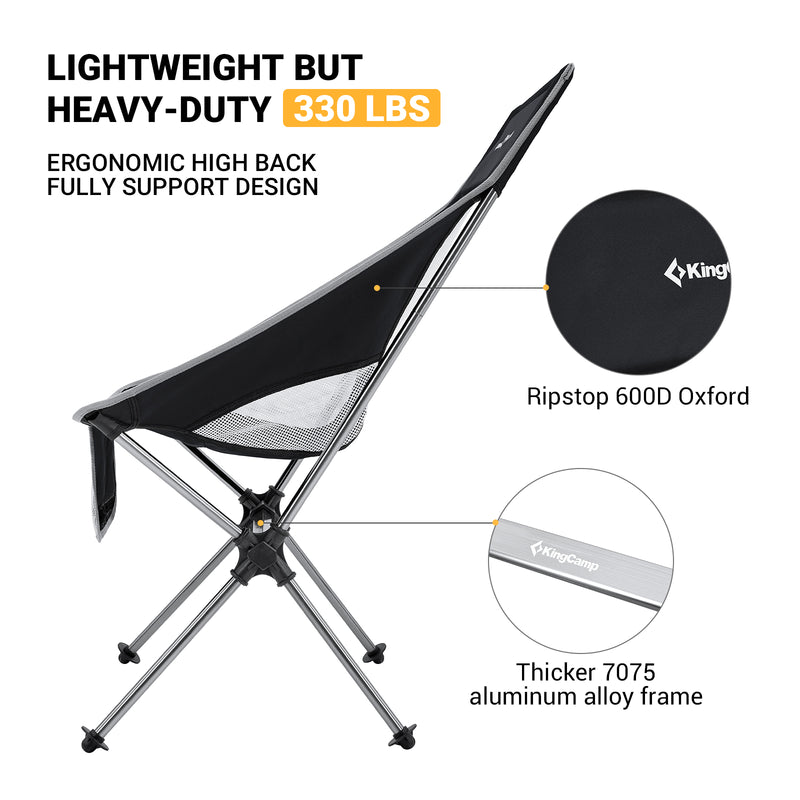 Load image into Gallery viewer, KingCamp Ultralight Highback Camping Chair