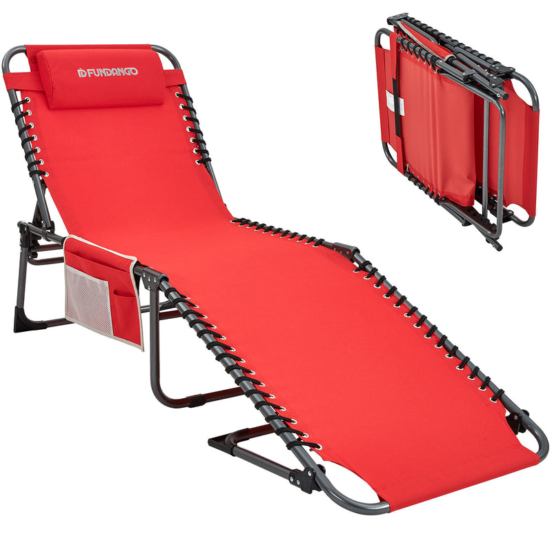 Load image into Gallery viewer, FUNDANGO 3-Folding Steel Cot Lounge Chair