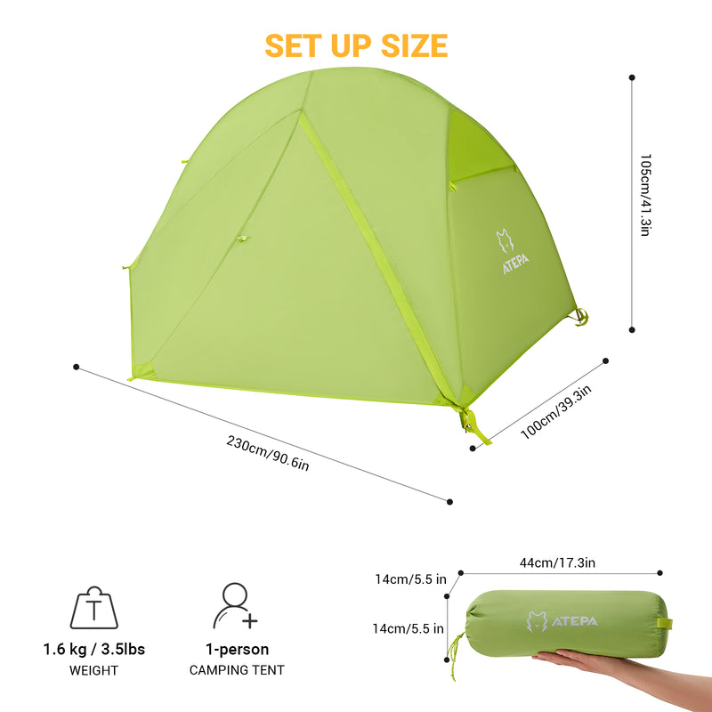 Load image into Gallery viewer, ATEPA Hiker 1-person Backpacking Tents