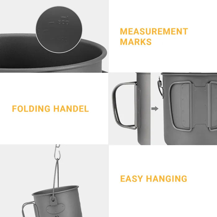 Load image into Gallery viewer, Cook'n'Escape 1100ml Titanium Soloist Titanium Pot