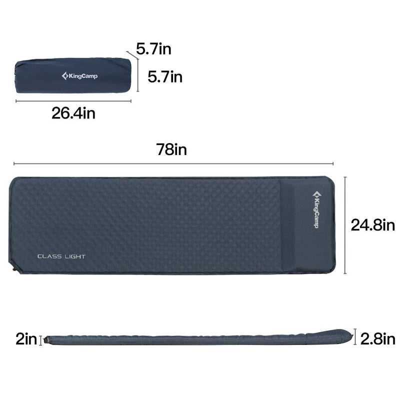 Load image into Gallery viewer, KingCamp CLASSIC SUPER Single Self-inflateble Pad