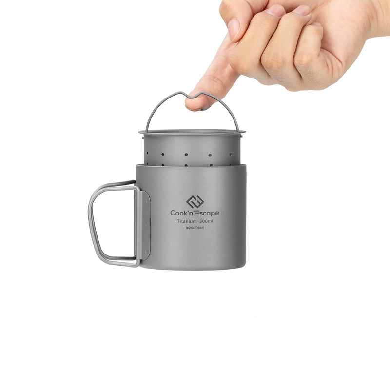 Load image into Gallery viewer, Cook'n'Escape Polar Night Coffee-Tea Set Light Titanium Coffee-Tea Set