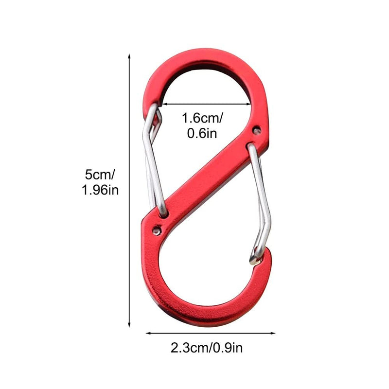 Load image into Gallery viewer, GeneTac 24PCS S Carabiner Hooks