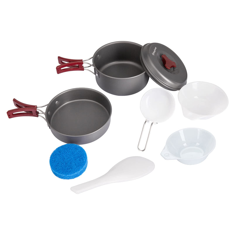 Load image into Gallery viewer, KingCamp Climber Hard-anodized Aluminum Cookware Set