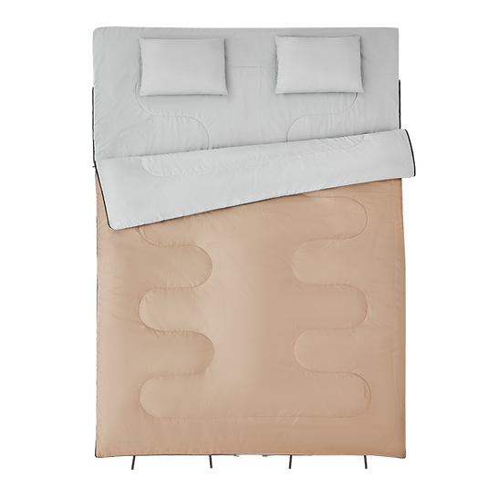FUNDANGO Double Camping Sleeping Bags with Pillows