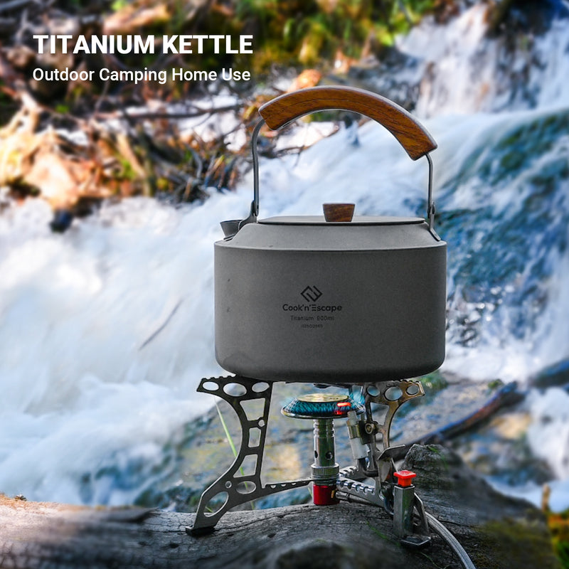 Load image into Gallery viewer, Cook&#39;n&#39;Escape Polar Night Kettle Titanium Kettle
