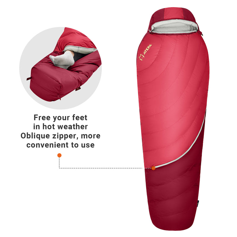 Load image into Gallery viewer, ATEPA DENALI 340L Down Sleeping Bag-Mummy
