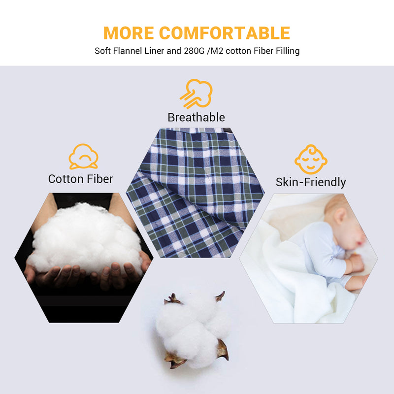 Load image into Gallery viewer, KingCamp COMFORT 280D Hooded Rectangular Sleeping Bag