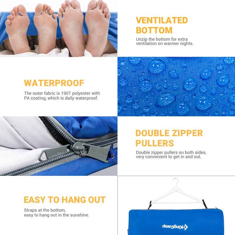 Load image into Gallery viewer, KingCamp OXYGEN Sleeping Bag-Envelope