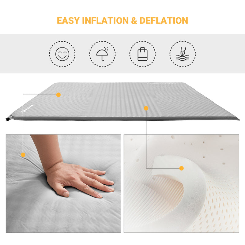 Load image into Gallery viewer, KingCamp Double Self-inflatable Pad