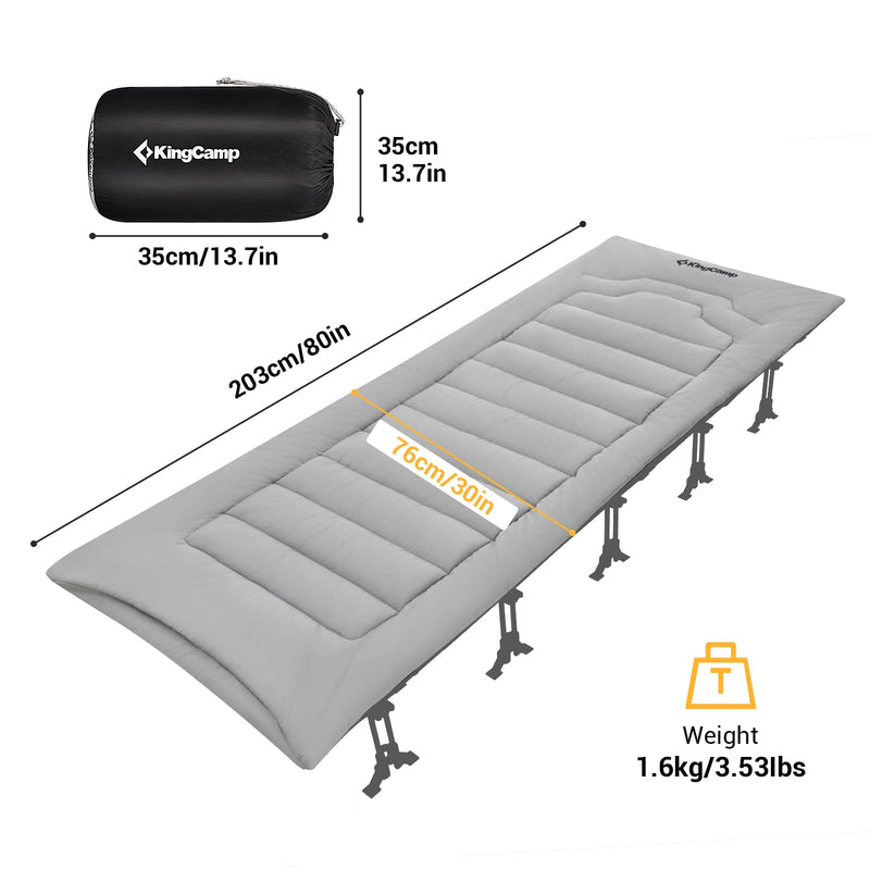 Load image into Gallery viewer, KingCamp BLISS L Padded Mat Sleeping Cot Pad