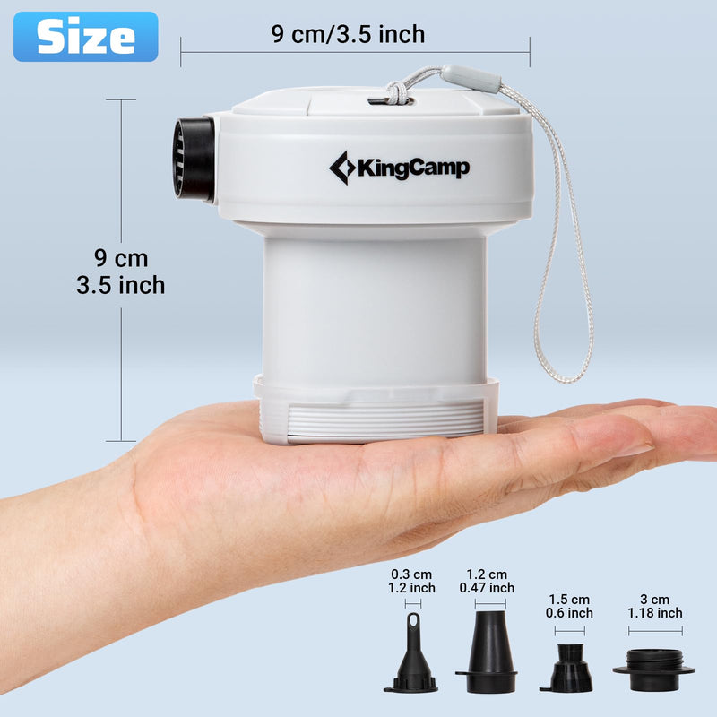 Load image into Gallery viewer, FUNDANGO Queen Camping Cot & Mattress Bundle with KingCamp Quick-Fill Electric Pump