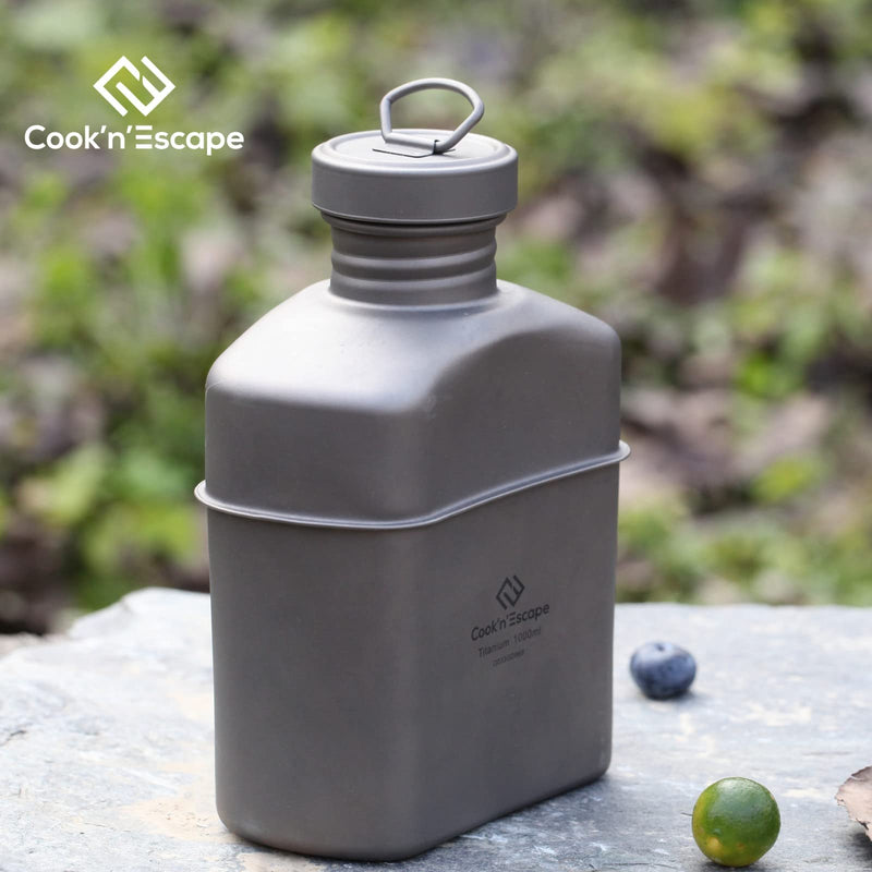 Load image into Gallery viewer, Cook'n'Escape Titanium Canteen, 3.3 gal (1 L)