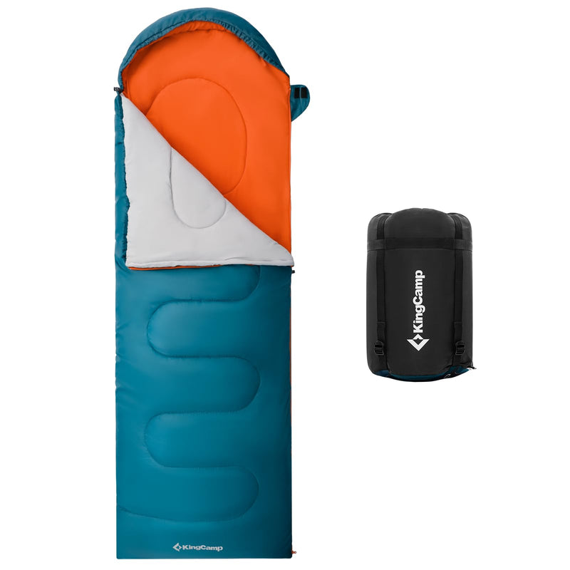 Load image into Gallery viewer, KingCamp TIGRIS 250 Sleeping Bag-Envelope With Hood