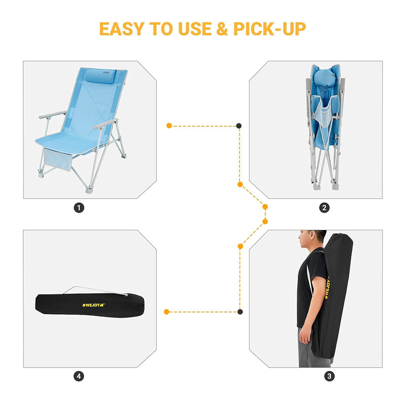 Load image into Gallery viewer, WEJOY Daydream Beach Chair - Relaxation and Comfort by the Shore