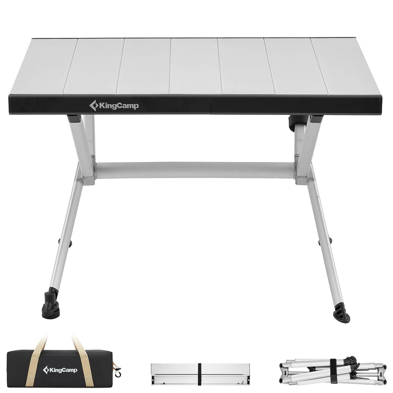 Laden Sie das Bild in Galerie -Viewer, KingCamp Camping Table Aluminum Roll-Up Table