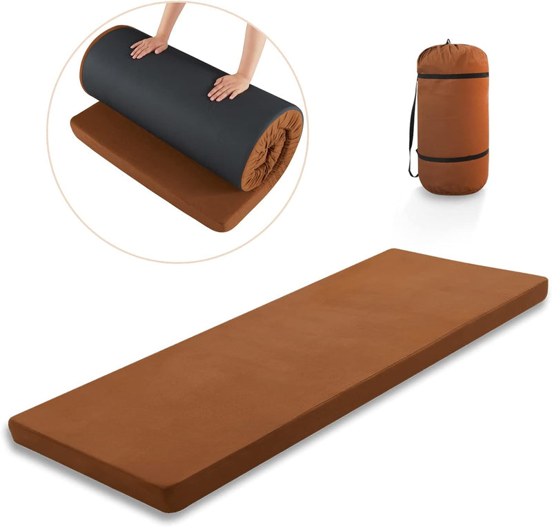 Load image into Gallery viewer, Memory Foam Camping Mattress Camping Sleeping Pad with Removable Cover