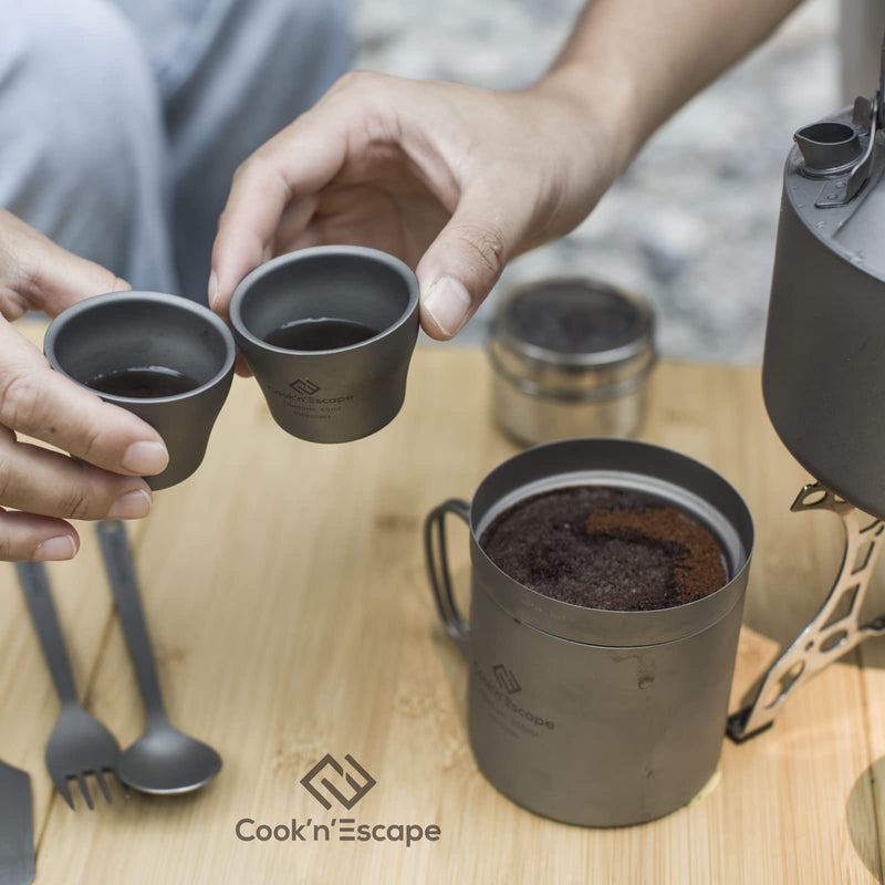 Load image into Gallery viewer, Cook'n'Escape Polar Night Coffee-Tea Set Pro Titanium Coffee-Tea Set