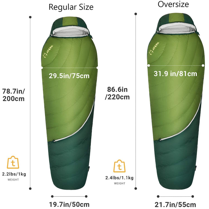 Load image into Gallery viewer, ATEPA DENALI 550L Down Sleeping Bag-Mummy
