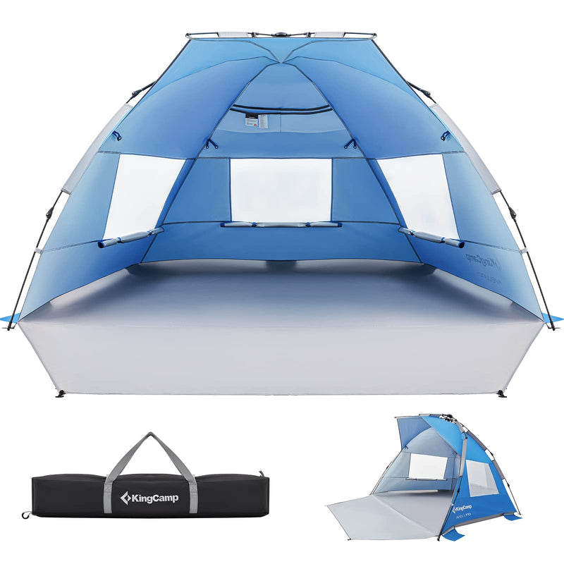 Cargue la imagen en el visor de la galería, Pérgola parasol KingCamp AVELLINO Quick-Up Beach Sun Shelter