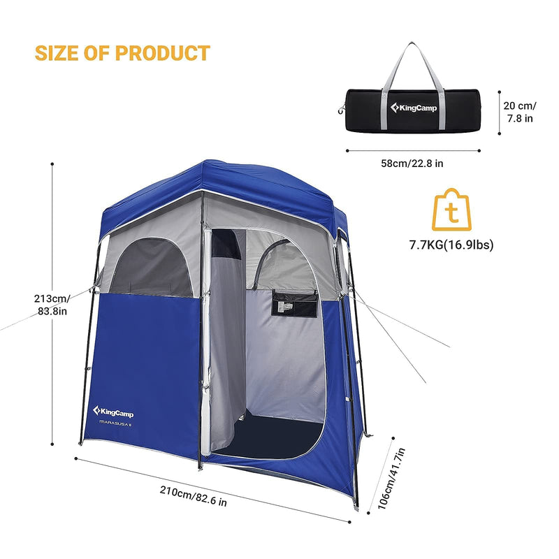 Load image into Gallery viewer, KingCamp MARASUSA Two-Person Shower Tent