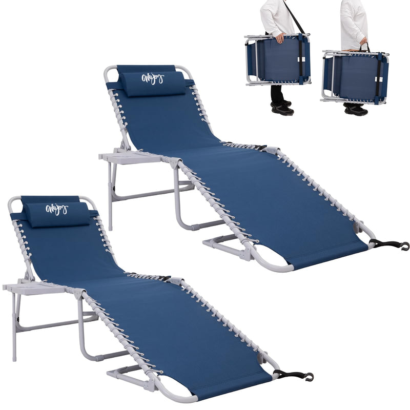 Load image into Gallery viewer, WEJOY Classic Lounge Chair Plus Beach Chair
