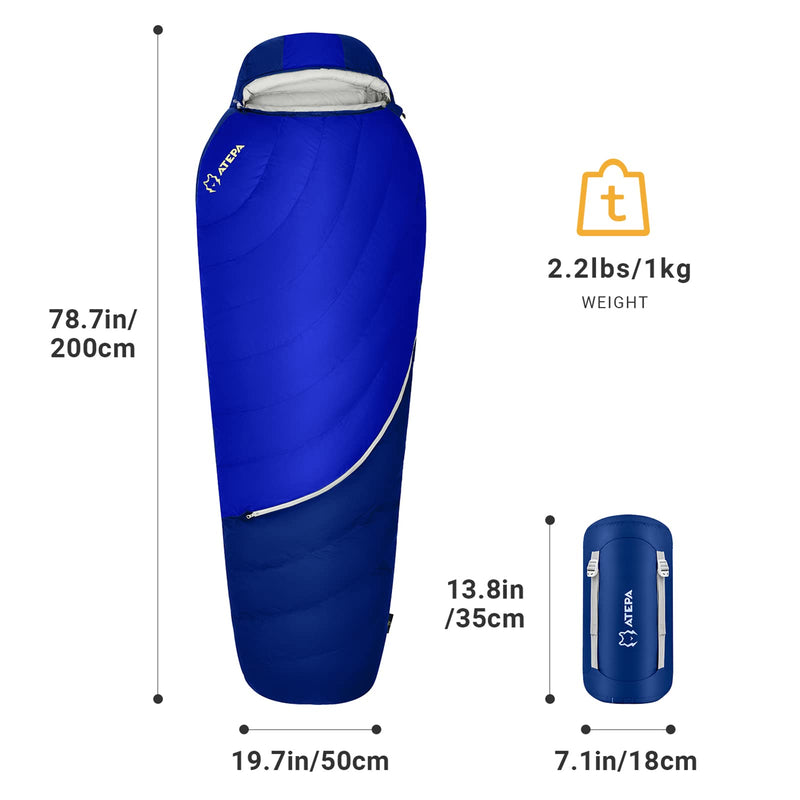 Load image into Gallery viewer, ATEPA DENALI 520 Down Sleeping Bag-Mummy