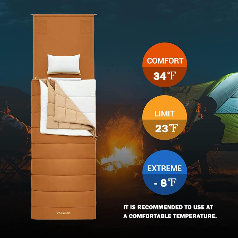 Load image into Gallery viewer, KingCamp GRASSY 600 3 in 1 Sleeping Bag