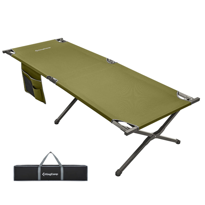 Load image into Gallery viewer, KingCamp BANYAN Steel Army Cot L Family Comfort Bed Green