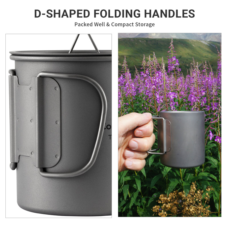 Load image into Gallery viewer, Cook'n'Escape 300ml Titanium Double-Layer Cup