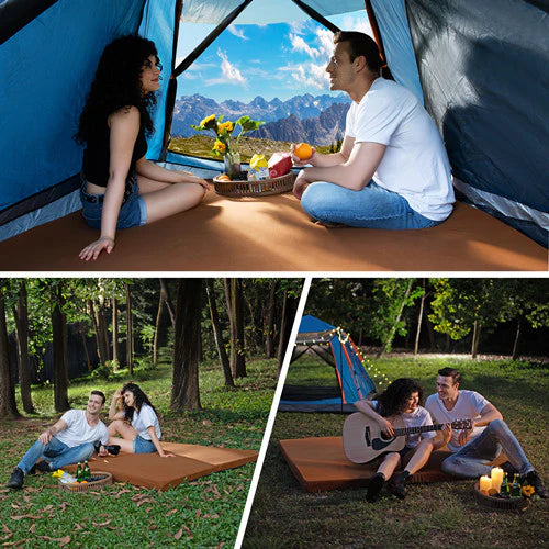 Load image into Gallery viewer, Memory Foam Camping Mattress Camping Sleeping Pad with Removable Cover