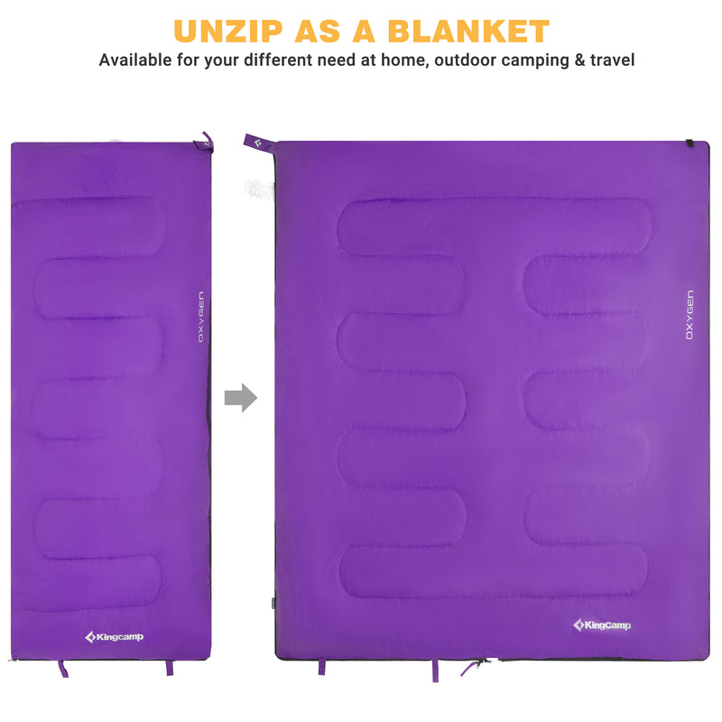 Load image into Gallery viewer, KingCamp OXYGEN Sleeping Bag-Envelope
