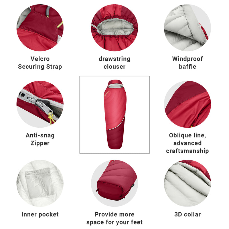 Load image into Gallery viewer, ATEPA DENALI 340L Down Sleeping Bag-Mummy