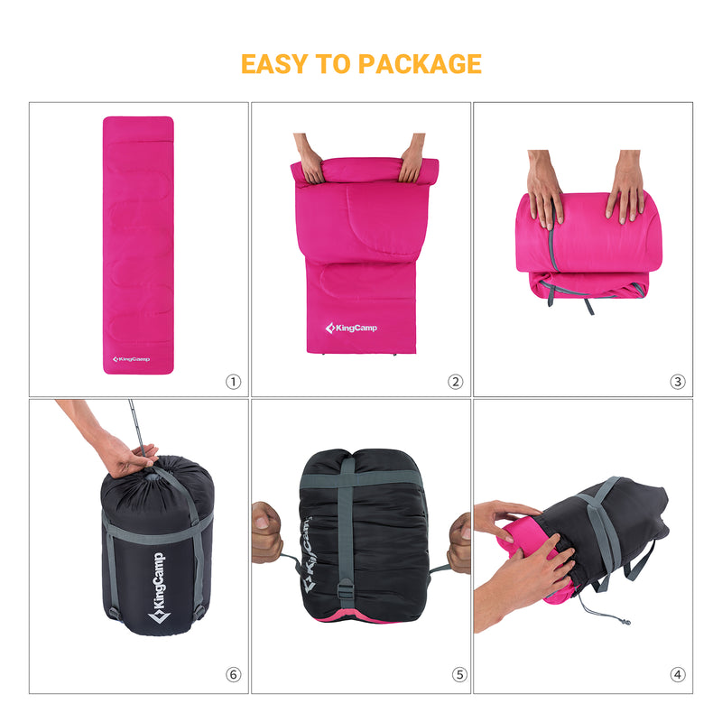 Load image into Gallery viewer, KingCamp Oasis 300 Sleeping Bag-Envelope With Hood