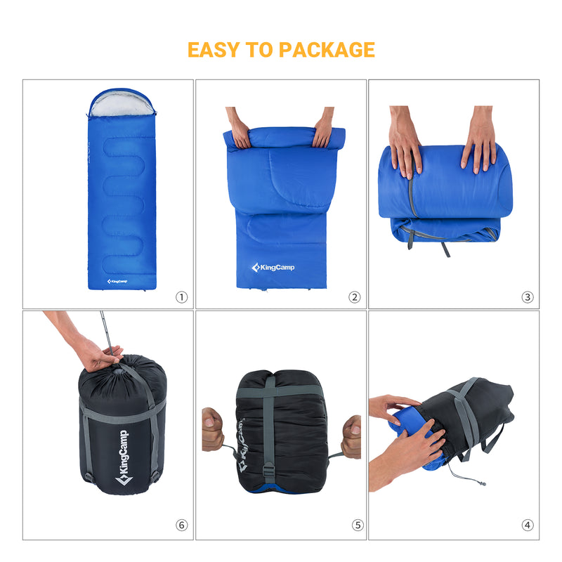 Load image into Gallery viewer, KingCamp Oasis 300 Sleeping Bag-Envelope With Hood