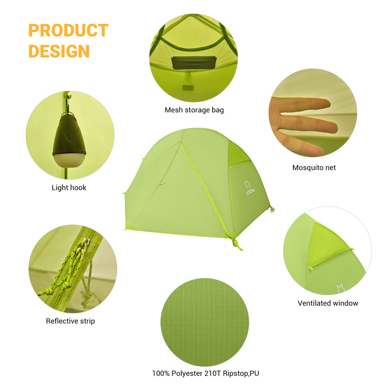 Load image into Gallery viewer, ATEPA Hiker 1-person Backpacking Tents